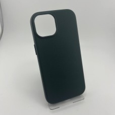 Чехол WAVE Premium Leather Edition Case with MagSafe iPhone 15 (Forest Green)