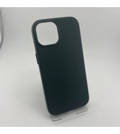 Чехол WAVE Premium Leather Edition Case with MagSafe iPhone 15 (Forest Green)