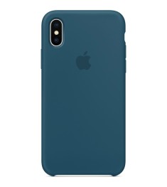 Чехол Silicone Case Apple iPhone X / XS (Cosmos Blue)