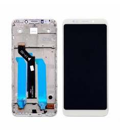 Дисплей для Xiaomi Redmi 5 Plus с белым тачскрином и корпусной рамкой