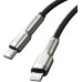 USB-кабель Baseus Metal Data 20W (2m) (Type-C to Lightning) (Чёрный) CATLJK-B01