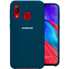 Силикон Original Case Samsung Galaxy A40 (2019) (Сине-зелёный)