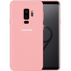 Силикон Original 360 Case Logo Samsung Galaxy S9 Plus (Розовый)