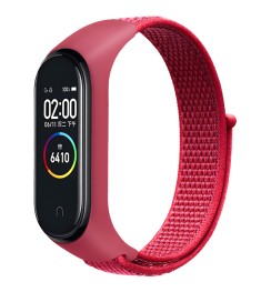 Ремешок Nylon Design Xiaomi Mi Band 3 / 4 (Красный)