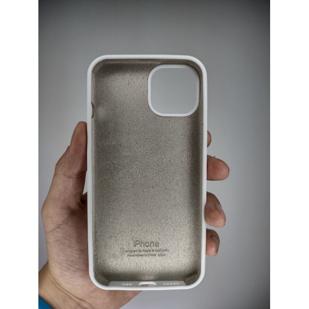 Силикон Original Round Case Apple iPhone 14 (06) White