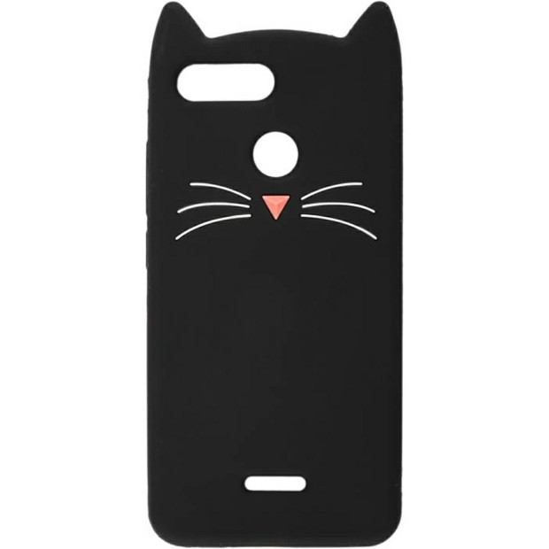 Силикон Kitty Case Xiaomi Redmi 6 (Чёрный)