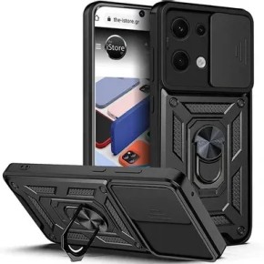 Бронь-чехол Ring Serge Armor ShutCam Case Xiaomi Redmi Note 13 Pro 5G (Чёрный)