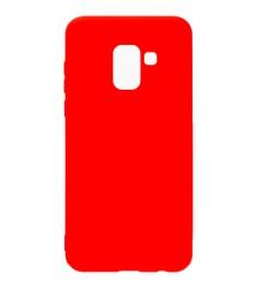 Силиконовый чехол iNavi Color Samsung Galaxy A8 Plus (2018) A730 (красный)