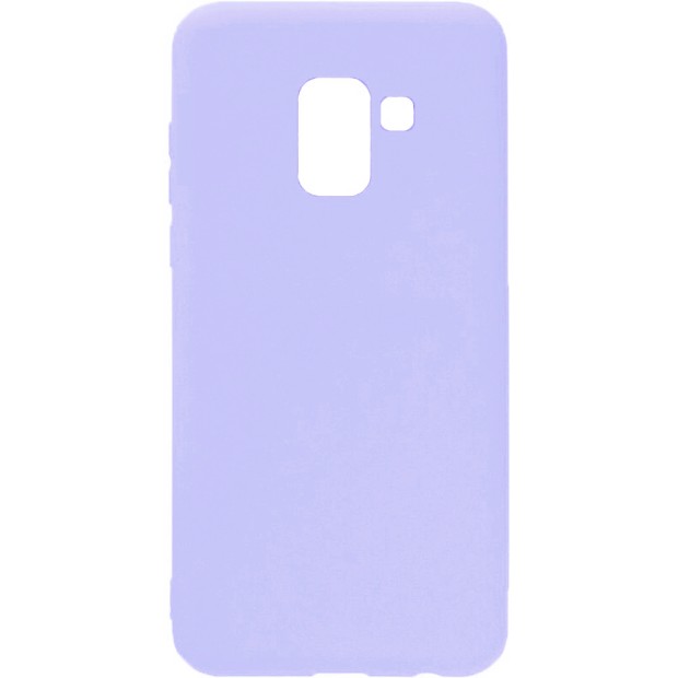 Силиконовый чехол iNavi Color Samsung Galaxy A8 Plus (2018) A730 (фиолетовый)