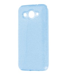 Силиконовый чехол Glitter Huawei Y3 (2017) (синий)