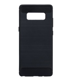Силиконовый чехол Polished Carbon Samsung Galaxy Note 8 (Чёрный)