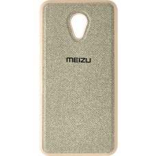 Силикон Textile Meizu M5 (Бежевый)