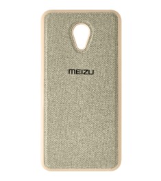 Силикон Textile Meizu M5 (Бежевый)