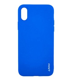 Силиконовый чехол iNavi Color iPhone X / XS (синий)