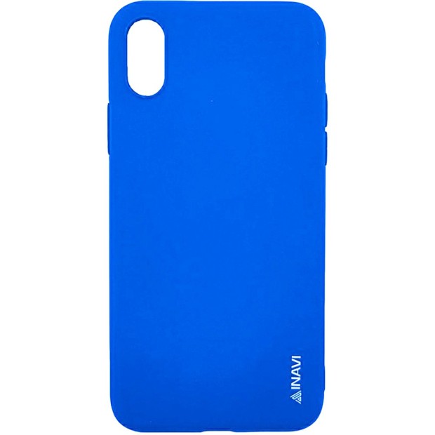 Чехол Силикон iNavi Color iPhone X / XS (синий)