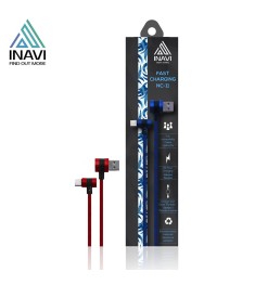 USB кабель Inavi NC-11 (MicroUSB) (Тканевый) (Красный)