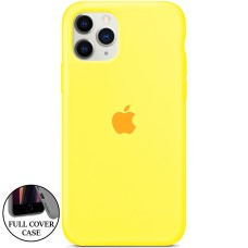 Силикон Original Round Case Apple iPhone 11 Pro Max (63) Canary Yellow