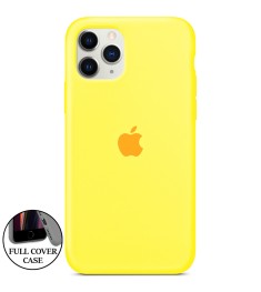 Силикон Original Round Case Apple iPhone 11 Pro Max (63) Canary Yellow