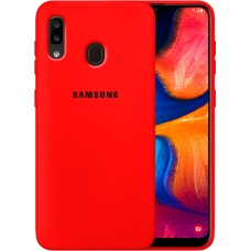 Силикон Original 360 Case Logo Samsung Galaxy A20 / A30 (2019) (Красный)