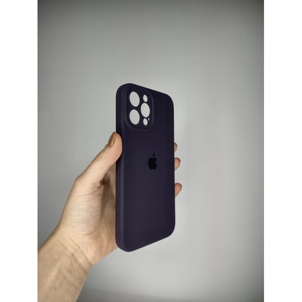 Силикон Original RoundCam Case Apple iPhone 12 Pro Max (Eggplant)