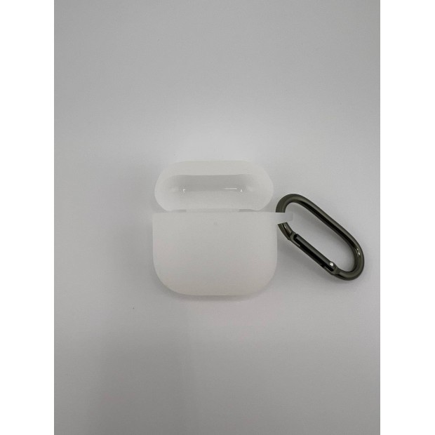 Чехол для наушников Full Silicone Case Apple AirPods 4 (90) Luminescent White