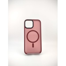 Чехол WAVE Matte Insane Case with MagSafe iPhone 15 (Dark Red)