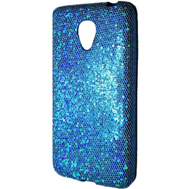 Чехол Силикон Glitter для Meizu M2 Mini (голубой)