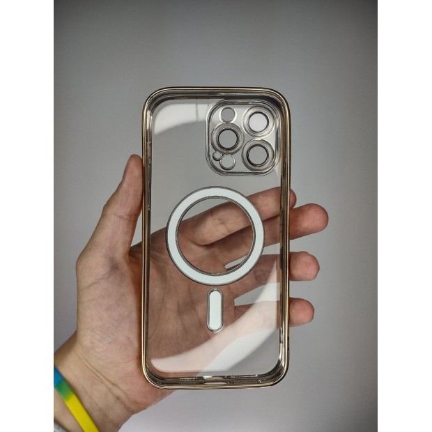 Чехол UMKU Shining with MagSafe Apple iPhone 14 Pro Max (Gold)