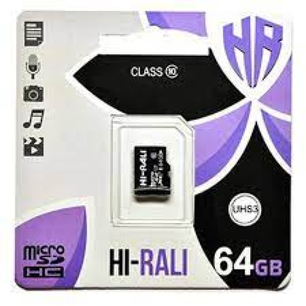Карта памяти Hi-Rali MicroSDHC 64Gb (Class 10)