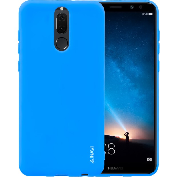 Силиконовый чехол iNavi Color Huawei Mate 10 Lite (голубой)