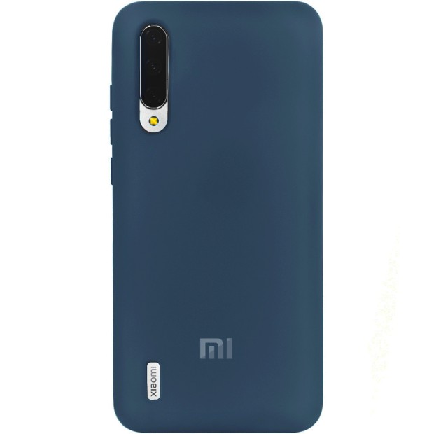 Силикон Original Case (HQ) Xiaomi Mi9 Lite / Mi CC9 (Темно-синий)