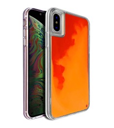 Чехол Aquarium Color Sand Apple iPhone X / XS (Оранжевый)