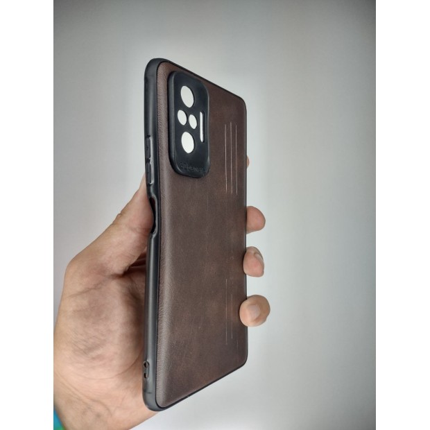 Накладка Leather Case Xiaomi Redmi Note 10 Pro / Note 10 Pro Max (Коричневый)