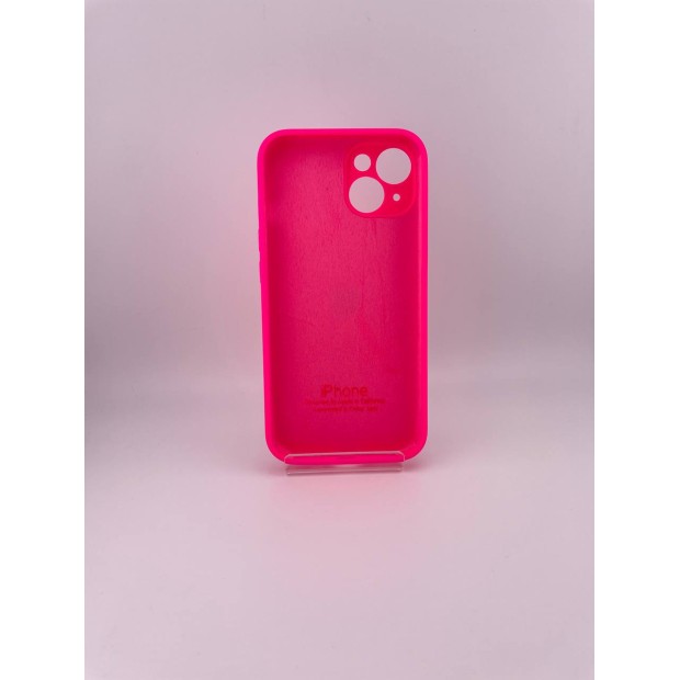 Силикон Original RoundCam Case Apple iPhone 14 (31) Barbie Pink