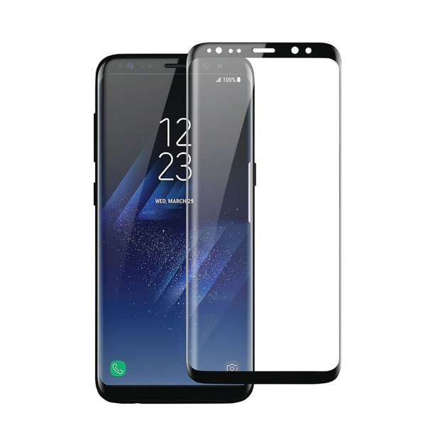 Защитное стекло 3D для Samsung Galaxy S9 Plus / S8 Plus Black