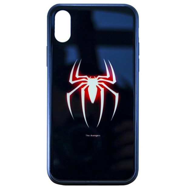 Накладка Luminous Glass Case Apple iPhone XR (Spiderman)