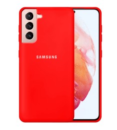 Силикон Original 360 Case Logo Samsung Galaxy S21 (Красный)