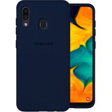 Силикон Original Case Samsung Galaxy A20 / A30 (2019) (Тёмно-синий)