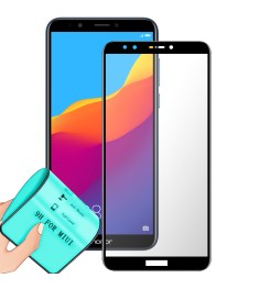 Защитное стекло 5D Ceramic Huawei Y7 Prime (2018) / Honor 7C Pro Black
