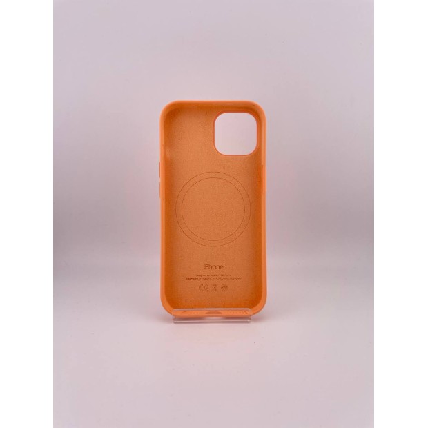 Чехол Silicone Case with MagSafe Apple iPhone 15 (Orange Sorbet)