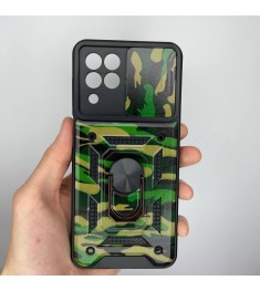 Бронь-чехол Ring Armor Army ShutCam Case Samsung Galaxy M33 5G (Зелёный)