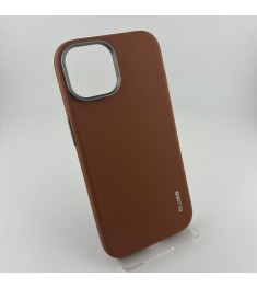 Накладка Blueo Premium Leather MagSafe Apple iPhone 15 (Brown)