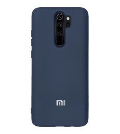 Силикон Original Case (HQ) Xiaomi Redmi Note 8 Pro (Тёмно-синий)