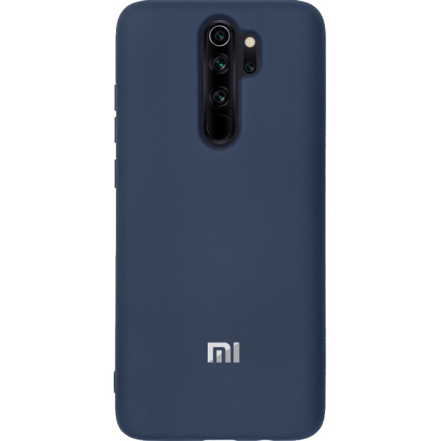 Силиконовый чехол Original Case (HQ) Xiaomi Redmi Note 8 Pro (Тёмно-синий)