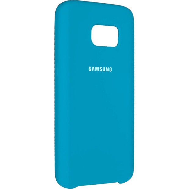 Силиконовый чехол Original Case Samsung Galaxy S7 Edge (Голубой)