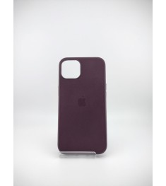 Чехол Leather Case with Magsafe Apple IPhone 13 (Dark Cherry)