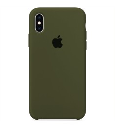 Силиконовый чехол Original Case Apple iPhone XS Max (46) Deep Green