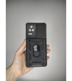 Бронь-чехол Ring Serge Armor ShutCam Case Xiaomi Poco F4 (Чёрный)