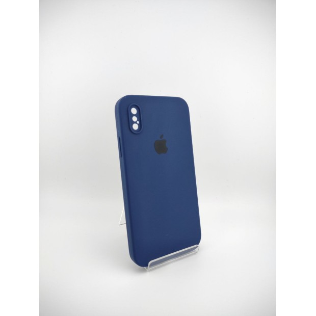 Силикон Original Square RoundCam Case Apple iPhone X / XS (32) Deep Navy