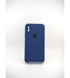 Силикон Original Square RoundCam Case Apple iPhone X / XS (32) Deep Navy